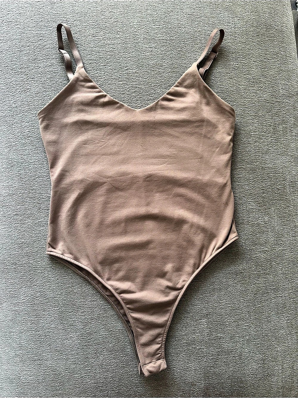 Zara Beige Bodysuit Size Small